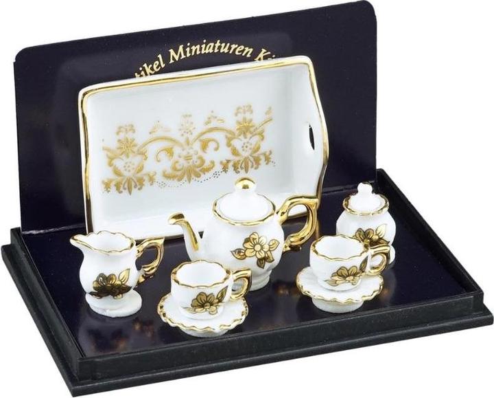 Actual product image Reutter 001.347/6 - Teaset Baronesse "Goldblume", Miniature (5.5 x 8 x 5 cm)
