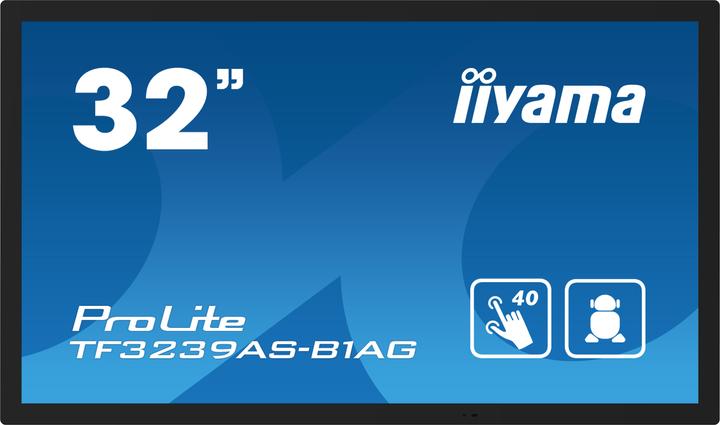 iiyama 80cm (31,5") TF3239AS-B1AG 16:9 M-Touch 2xHDMI+DP (1920 x 1080 Pixel, 31.50")