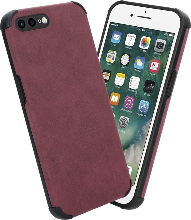 Image du produit Cadorabo Housse pour Apple iPhone 7 PLUS / 7S PLUS / 8 PLUS en cuir mat TPU style LM161 (Apple iPhone 7 Plus, Apple iPhone 7s Plus)