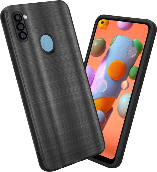 Image du produit Cadorabo Housse pour Samsung Galaxy A11 / M11 en TPU brossé Protection de l'appareil photo LM160 Style (Samsung Galaxy A11, Samsung Galaxy M11)