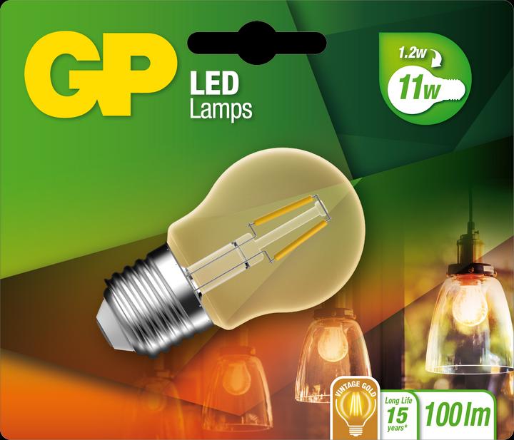 Produktbild GP Lighting Lighting LED Mini Globus E27 2W (25W), Filament (E27, 1.20 W, 100 lm, 1 x, G)