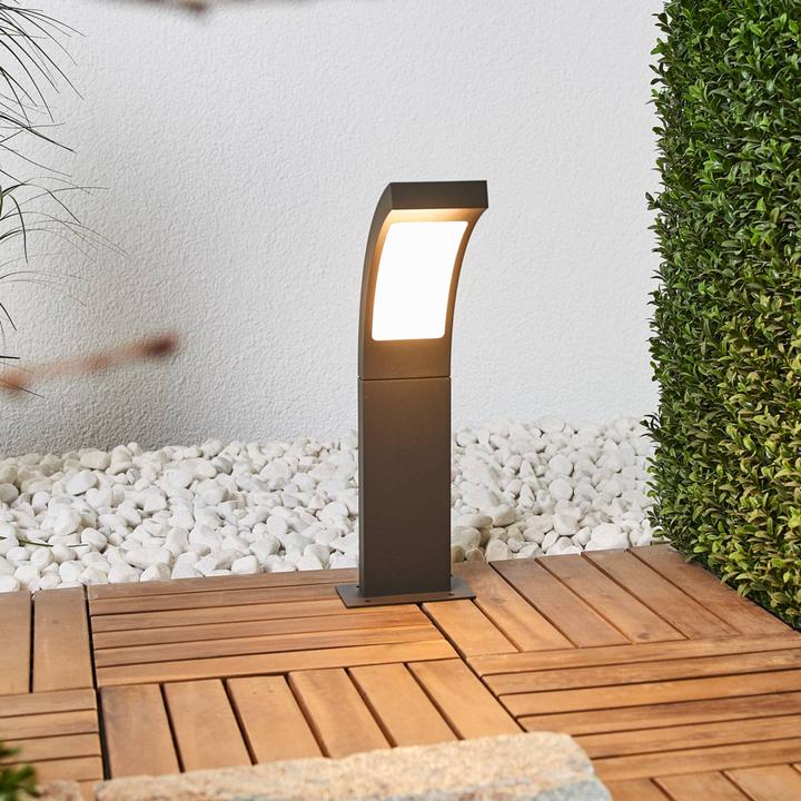Produktbild Lucande Juvia Aussen Garten Leuchte H40 Graphite/Opal (520 lm, IP54)