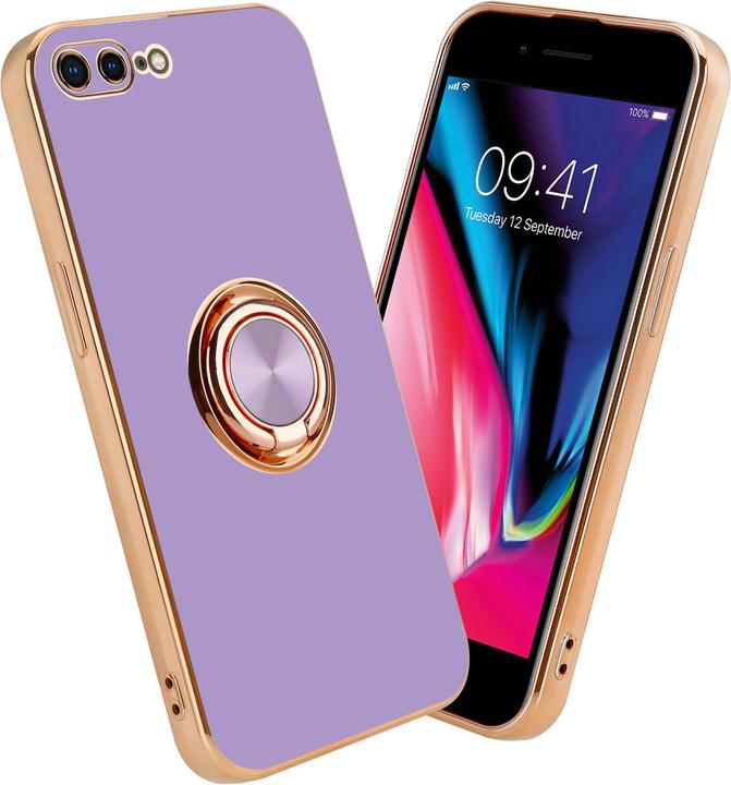 Actual product image Cadorabo Case for Apple iPhone 7 PLUS / 7S PLUS / 8 PLUS in TPU with camera protection and ring LM089 Style (Apple iPhone 7 Plus, Apple iPhone 7s Plus)
