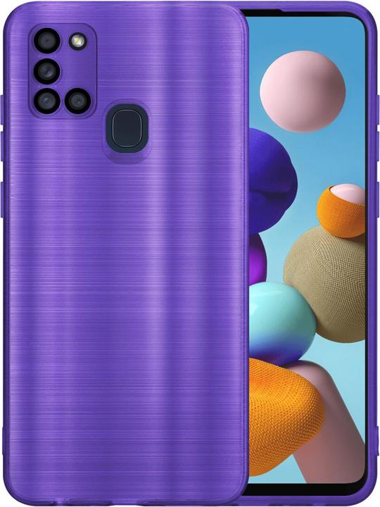 Produktbild Cadorabo Hülle für Samsung Galaxy A21s im TPU Brushed Kameraschutz LM160 Style (Samsung Galaxy A21s)