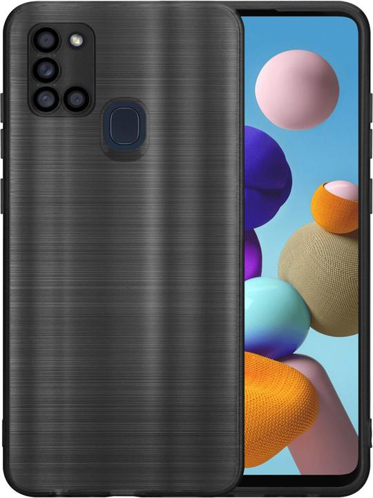 Actual product image Cadorabo Case for Samsung Galaxy A21s in TPU Brushed Camera Protector LM160 Style (Samsung Galaxy A21s)
