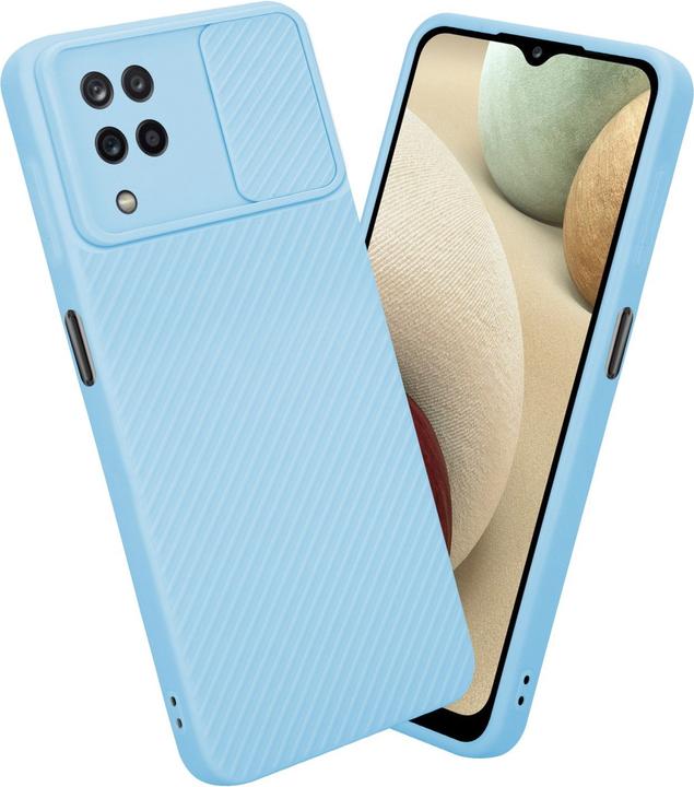 Productafbeelding Cadorabo Hoesje voor Samsung Galaxy A12 / M12 in TPU met camerabescherming LM009 Style (Samsung Galaxy M12, Samsung Galaxy A12)