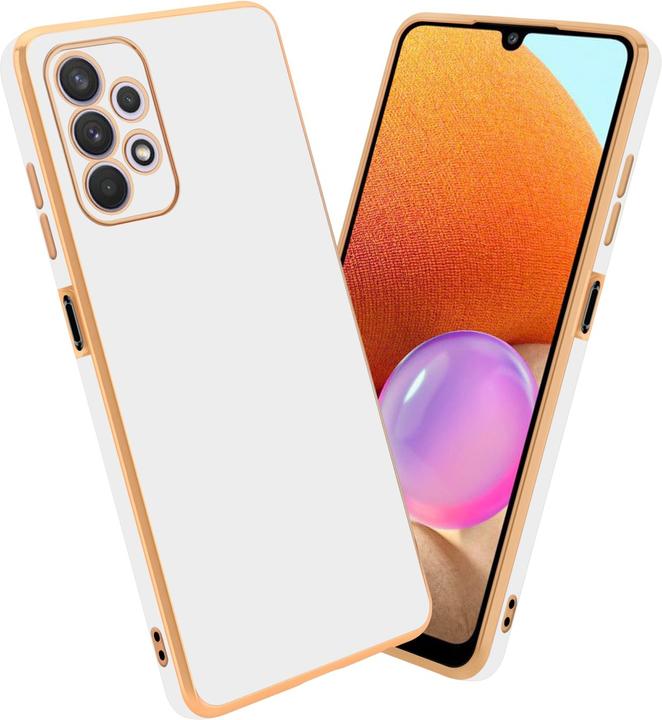 Glossy white - gold