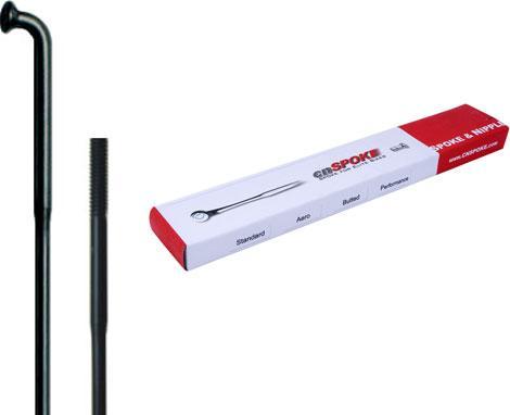 Immagine prodotto MGA Raggi CNSpoke DB454 2.0-1.8-2.0 acciaio inox 296 mm nero + nyple 144 pz.