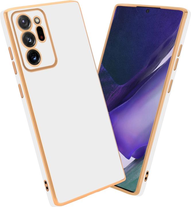 Glossy white - gold