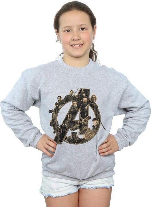 Image du produit - Sweat AVENGERS INFINITY WAR LOGO - Fille (152, 158)