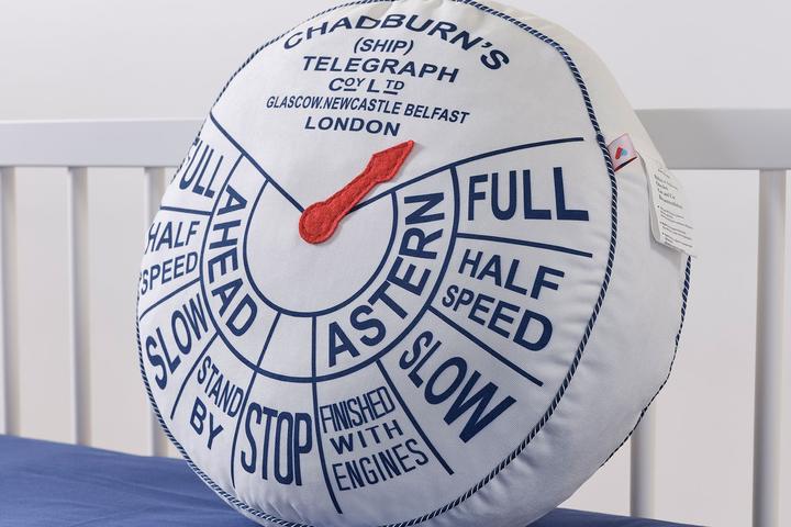 Image du produit Almila Coussin décoratif Sailor Ship Clock (40 x 40 cm)