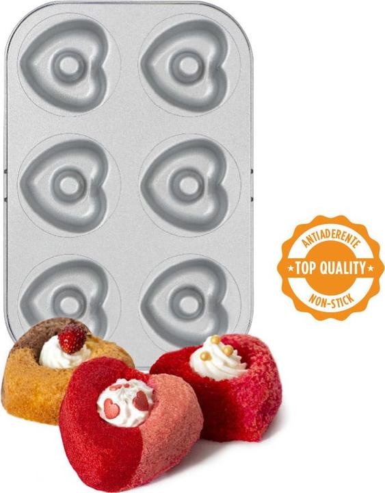 Image du produit Decora Moule à beignets en forme de coeur (7.50 cm)