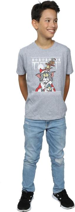 Immagine prodotto Tom & Jerry Christmas Fair Isle Maglietta Ragazzi (128)