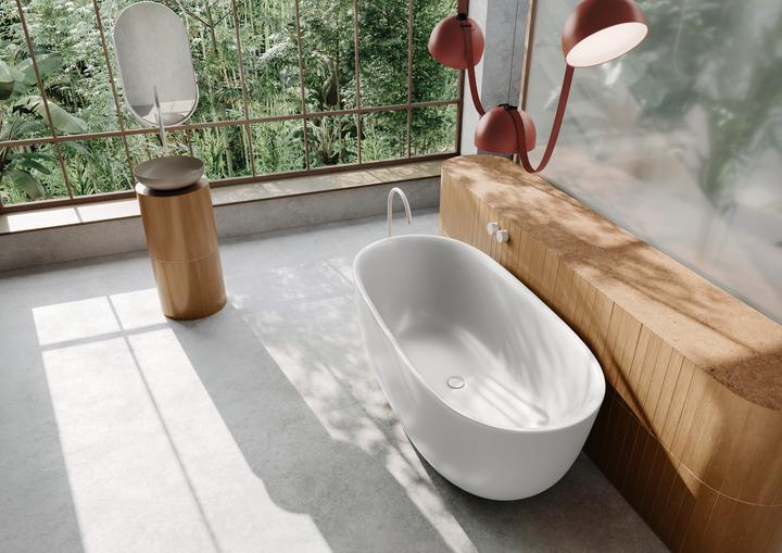 Immagine prodotto Kaldewei Meisterstücke Oyo Duo Mod. 1050-4034, vasca da bagno autoportante, 1630x770 mm, con troppo (92 cm, 76.50 cm)