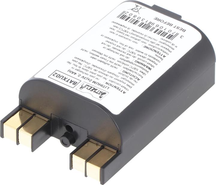Image du produit AccuCell Batterie tampon LiMnO2 2x 3V 2400mAh remplace Daitem RXU02X, BATXU02 (2 pcs, 2400 mAh)