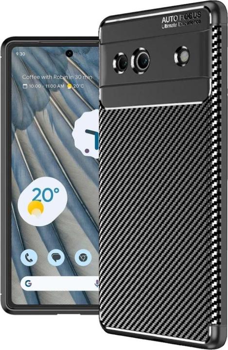 Screenguard Custodia Google Pixel 7a Cover Carbon Design TPU (Google Pixel 7a)