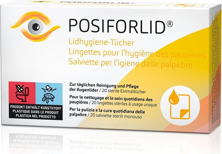 Ursapharm Posiforlid Lidhygiene Tücher 20 Stk (416 ml, Tag)