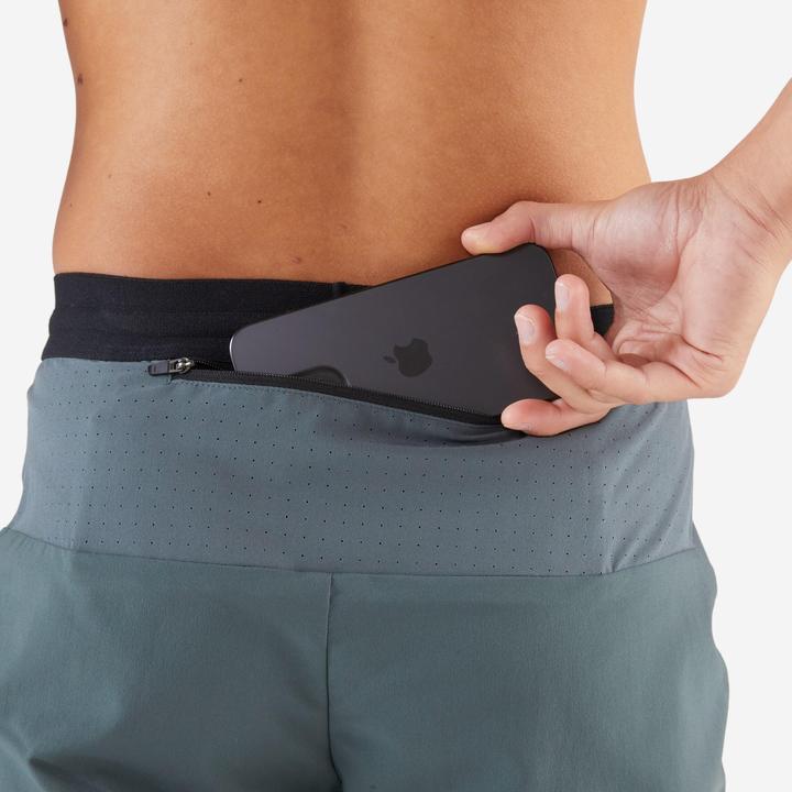 Produktbild Kiprun Laufshorts Herren - Run 500 Dry dunkelgrün/grau (XL)