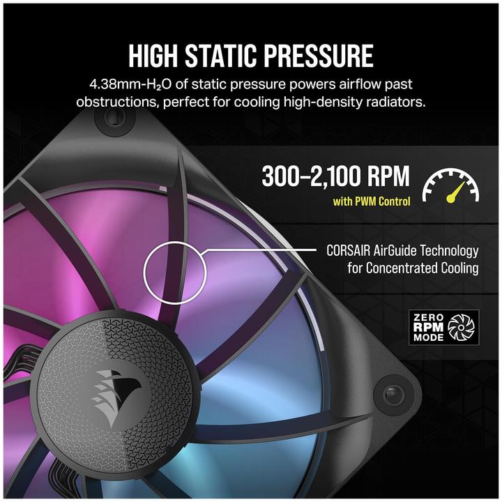 Immagine prodotto Corsair iCUE LINK RX120 RGB (120 mm, 3 x)