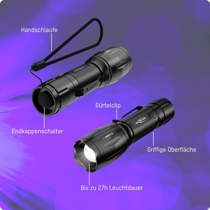 Image du produit Ansmann Lampe de poche Action 400 UV (3.75 cm, 100 lm)