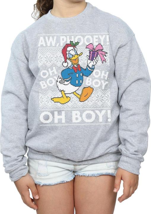 Immagine prodotto Disney Donald Duck Christmas Fair Isle Felpa Ragazze (140, 146)