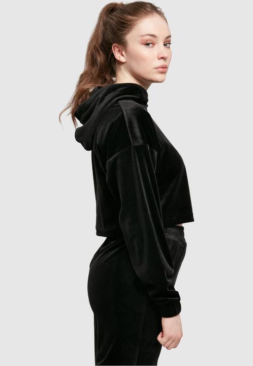 Image du produit Urban Classics Sweat à capuche croisé en velours pour femmes (S)