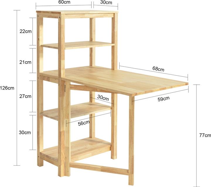 Produktbild SoBuy Klappbarer Esszimmertisch