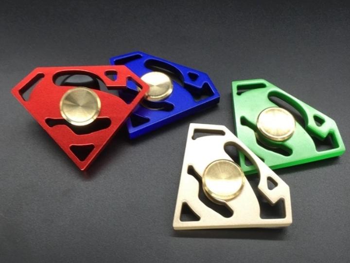 Actual product image FidgetSpinner Aluminium Superman spinner