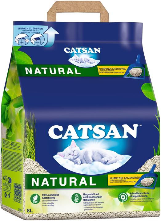 Catsan Natural (Raggruppamento, Biodegradabile, Neutralizzante, 4.68 kg)