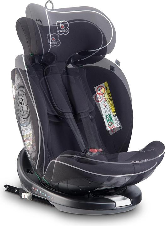 Actual product image BabyGo Nova2 black (Reboarder, ECE R129/i-Size Standard)