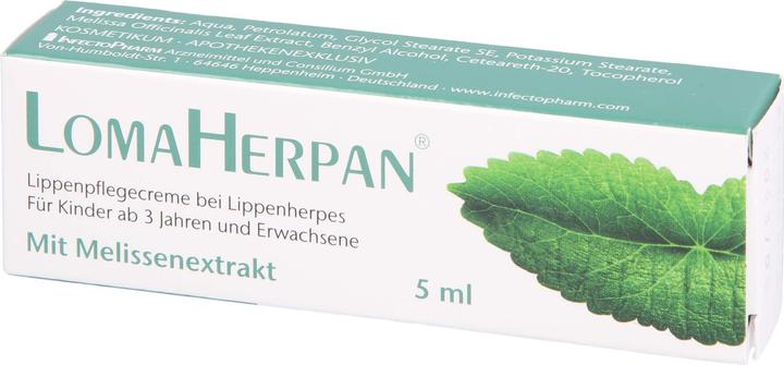 Produktbild Infectopharm Lomaherpan Lippenpflegecreme mit Melissenextrakt, 5 ml Creme (5 ml)