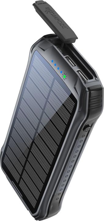 Produktbild Boompods Neutron Solar Powerbank 10.000mAh schwarz (10000 mAh, 37 Wh)
