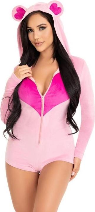 Produktbild Leg Avenue TEDDYBÃ„R-SAMT-BODYS, ROSA, S (S)