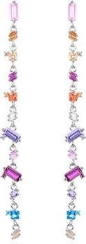 Actual product image Agato - Shiny long earrings with colored zircons AGT-E081PC