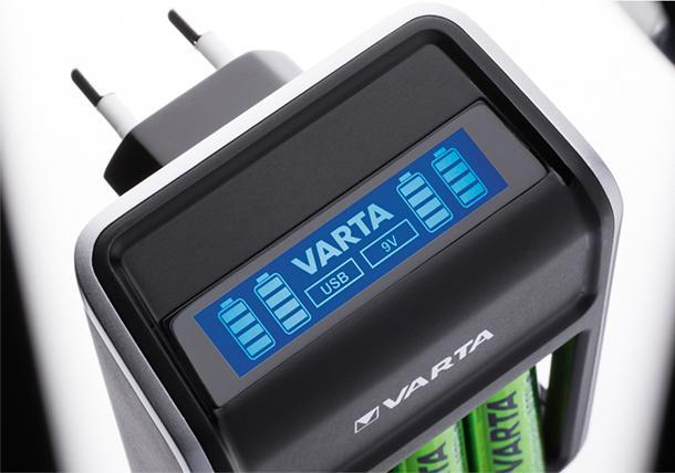 Actual product image Varta LCD Plug Charger (4 pcs., AA, 2100 mAh, Battery + charger)