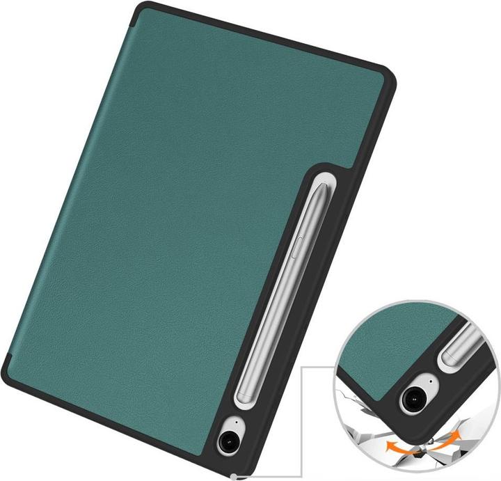 Image du produit Cover-Discount Galaxy Tab S9 / S9 FE - Étui intelligent en silicone vert (Galaxy Tab S9)