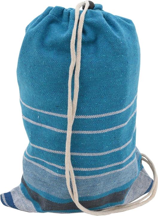 Actual product image Cattara Hammock Textile - blue-white 200 x 100 cm (120 kg)