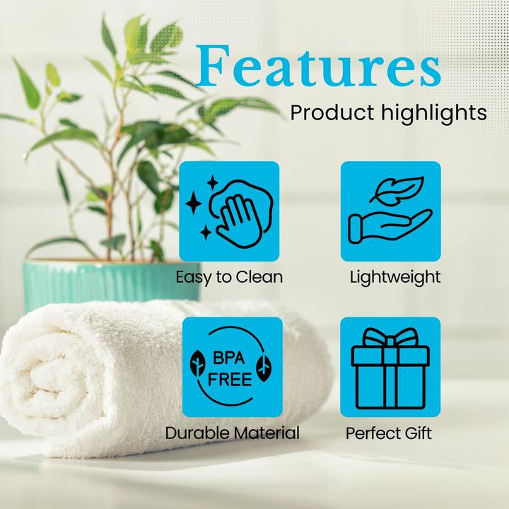Image du produit Intirilife Badezimmer Zubehör Set inkl. Zahnputzbecher Seifenschale Seifenspender Toilettenbürste