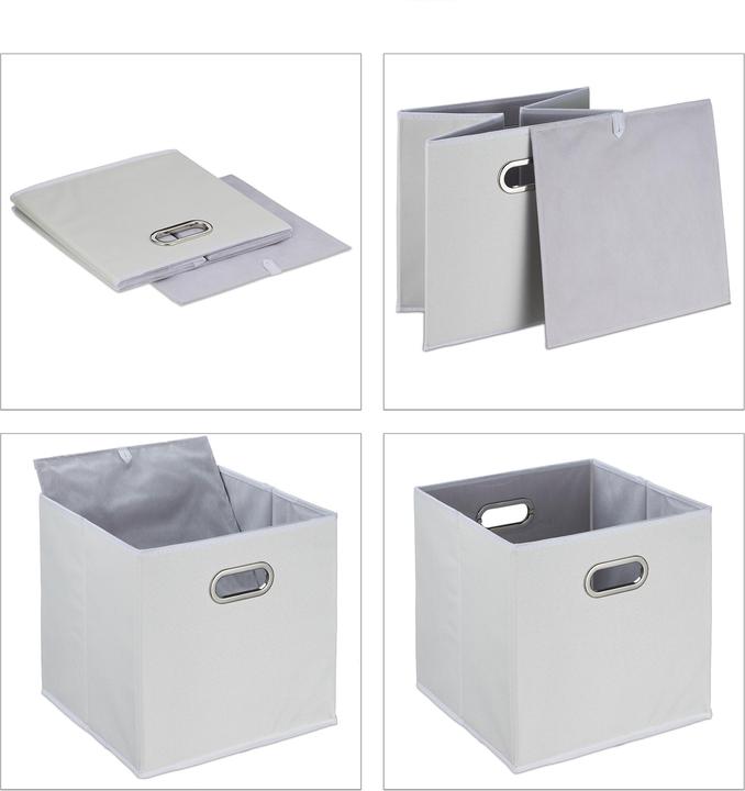 Actual product image Relaxdays 2x storage box (33 x 33 x 32 cm, 34.85 l)