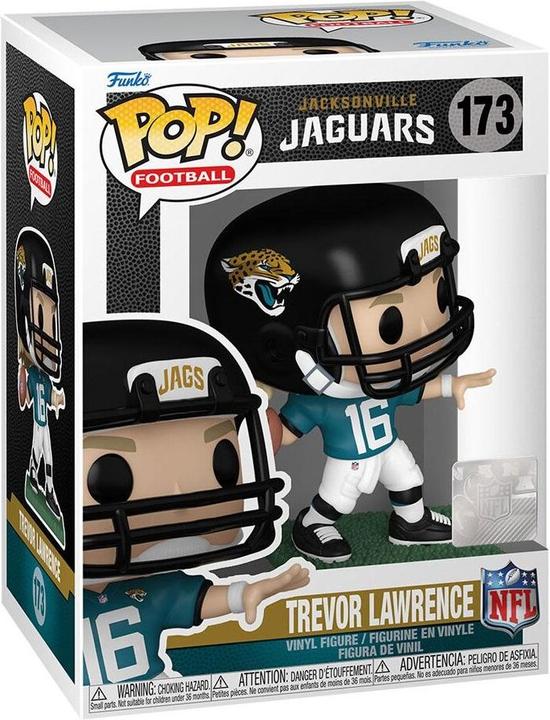 Immagine prodotto Funko NFL POP! Figura sportiva in vinile Jaguars - Trevor Lawrence 9 cm