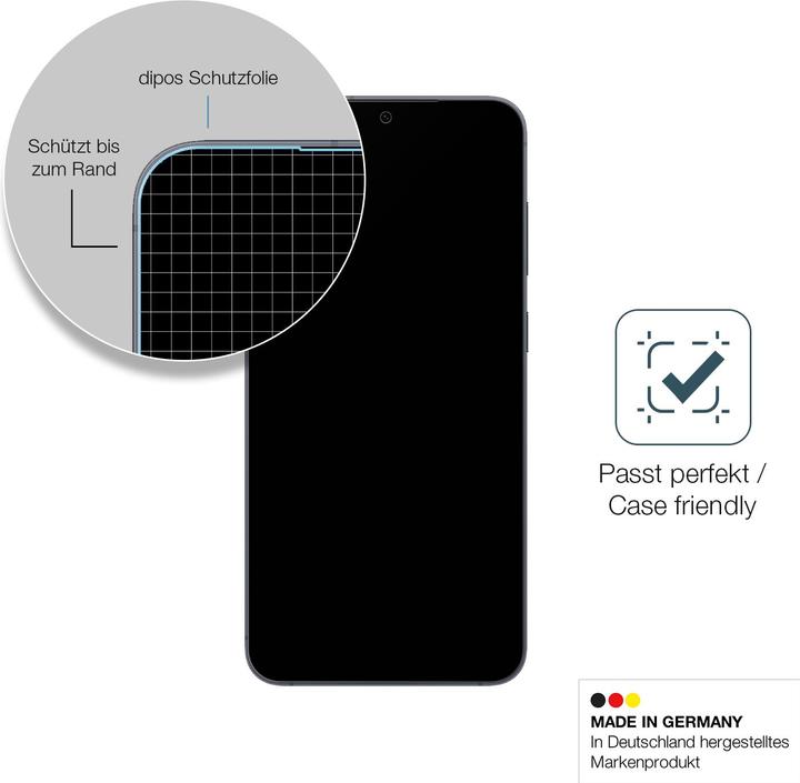 Produktbild Dipos Anti-Shock Displayschutz Matt 9H (1 Stück, Samsung Galaxy S25)
