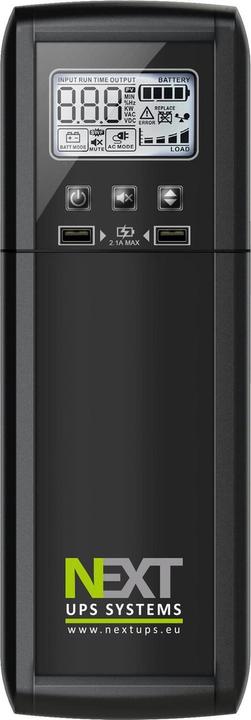 Actual product image Next Mint+ 1000 - UPS - 220/230/240 Volt wisselstroom V - 600 Watt - 1000 VA - 9 ampre-uur - USB - Belgi (1000 VA, 600 W)