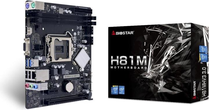 Image du produit Biostar Carte mère H81MHV3 3.0 (LGA 1150, Intel H81, mATX)