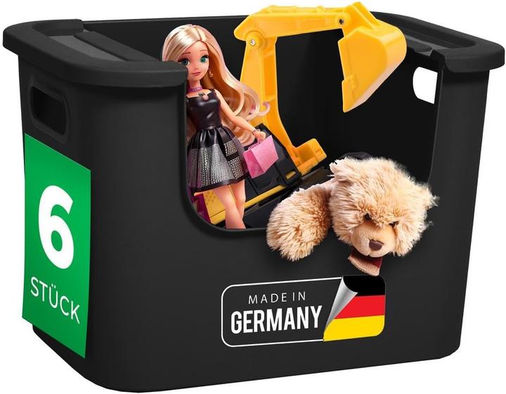 Produktbild Novaliv 6x Aufbewahrungsbox Bad Organizer Kleiderschrank Schubladen Ordnungssystem Schwarz Wohnmobil