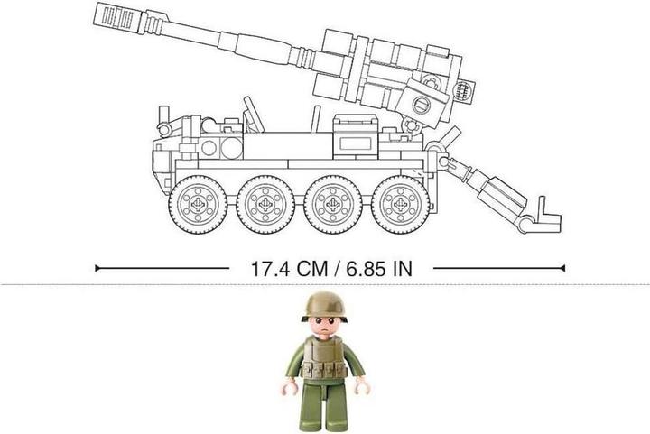 Actual product image Sluban 8x8 Mobiel canon
