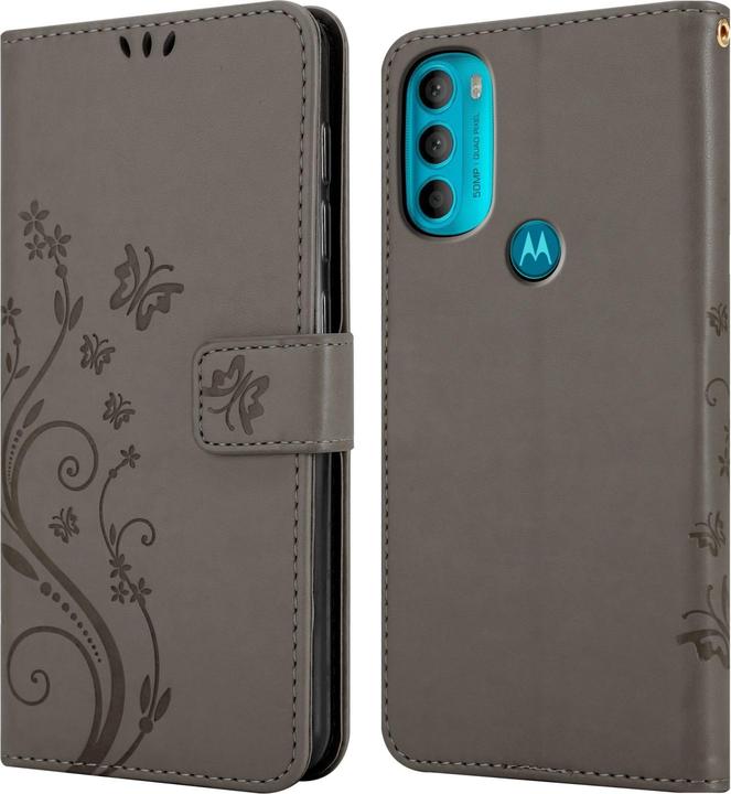 Immagine prodotto Cadorabo Copertina del libro a fiori (Motorola Moto G71 5G)