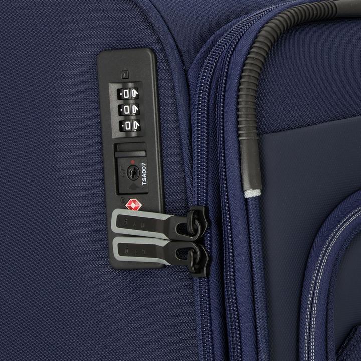 Actual product image D&N Travel Line 9504 4-wheel trolley M 67 cm with expansion fold (67 l, M (50 - 90l))