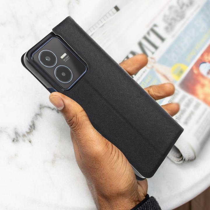 Actual product image Bigben Faux Leather Case Series (Vivo Y35)