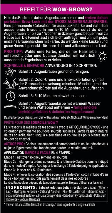 Produktbild Syoss Augenbrauen-Kit (Dunkelblond)