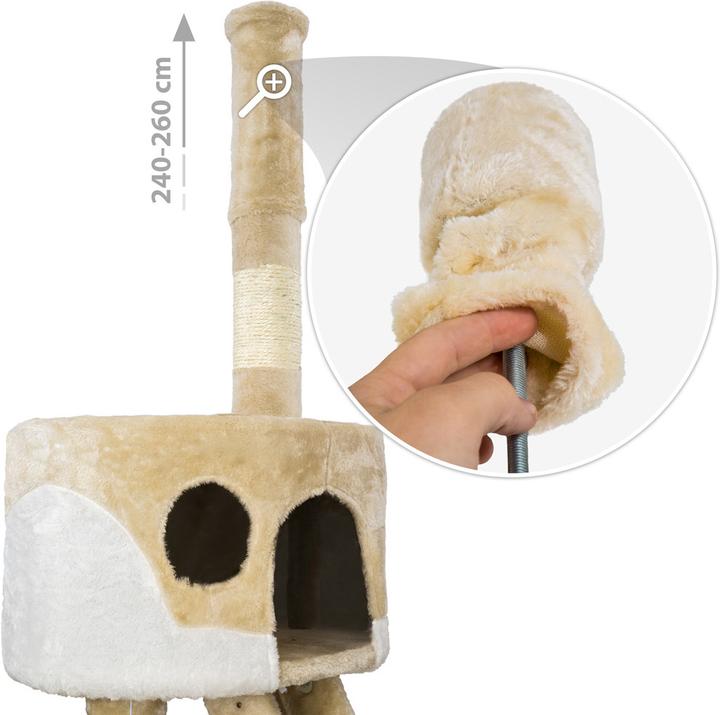 Actual product image tectake Hansi (260 cm, Beige, White)
